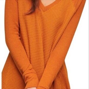 Anthropologie Maeve Pearson Waffle Knit Top